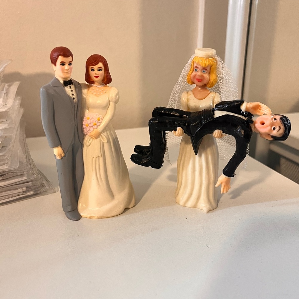 Vintage Wedding Cake Toppers